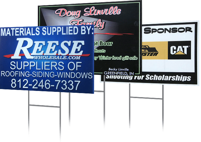yard signs by Standout Graphics