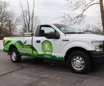 custom lawn care truck wraps in Indianapolis