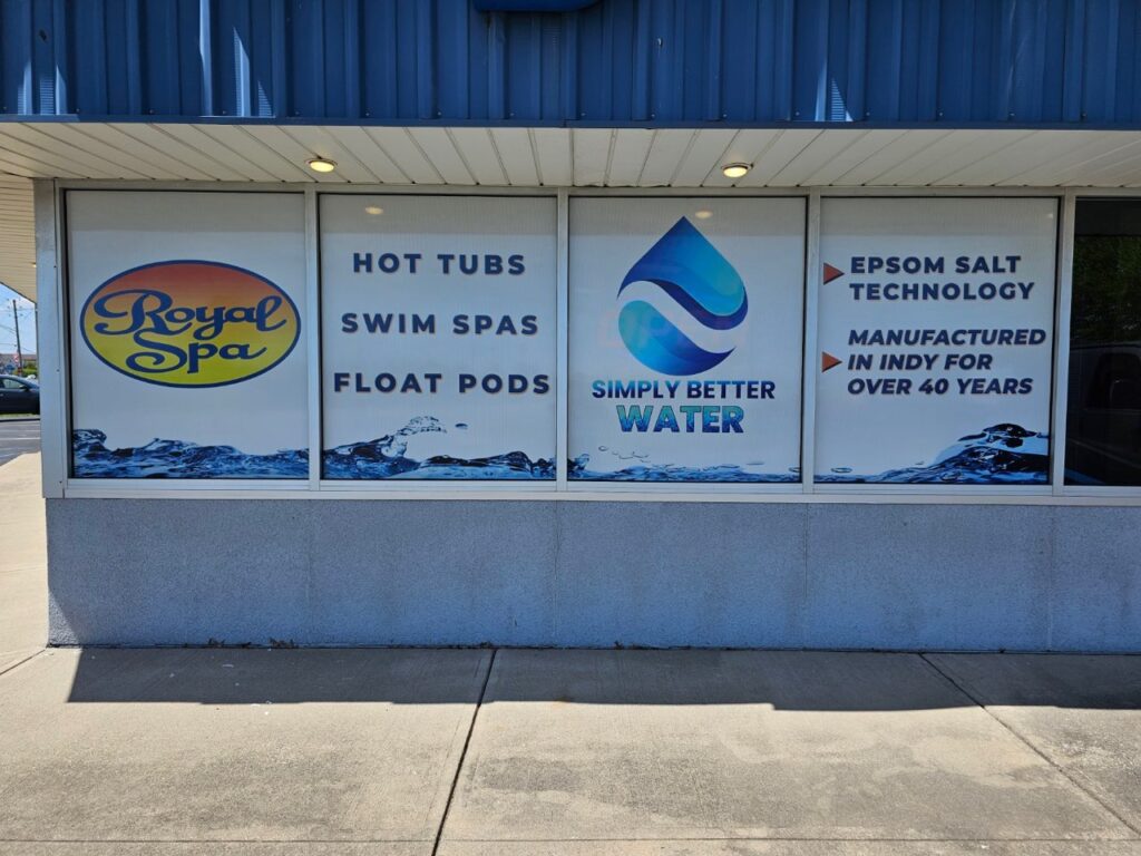 commercial window lettering in Indianapolis