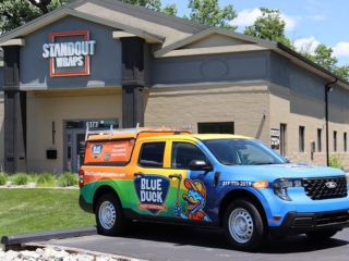 Indianapolis, IN Blue Duck Pest Control truck wrap service