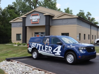 Butler custom vehicle wrap by Standout Wraps