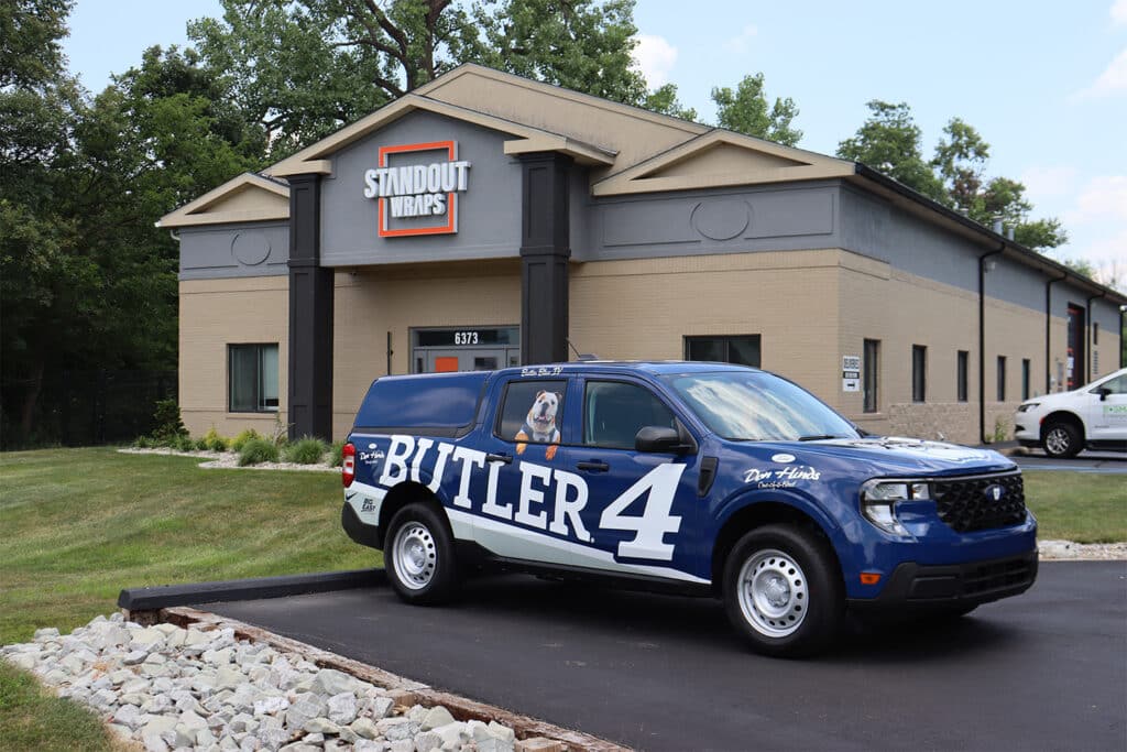 Butler custom vehicle wrap by Standout Wraps