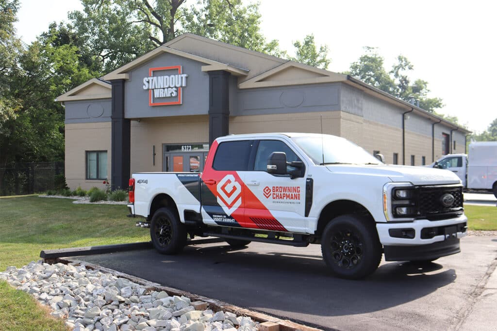 Browning Chapman custom vehicle wrap by Standout Wraps