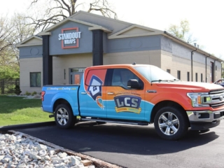 Lasting Comfort Solutions custom vehicle wrap by Standout Wraps