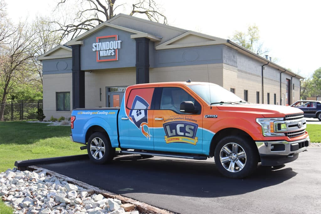 Lasting Comfort Solutions custom vehicle wrap by Standout Wraps