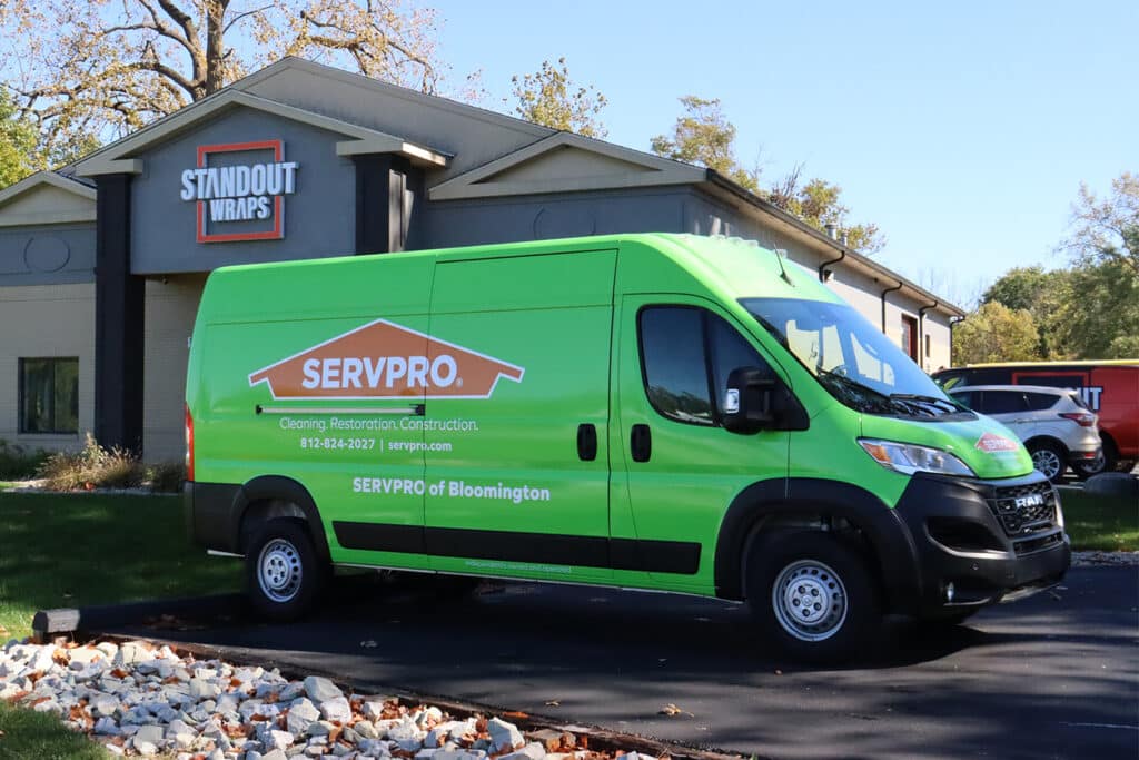 Serv Pro custom van wrap in Indianapolis, IN