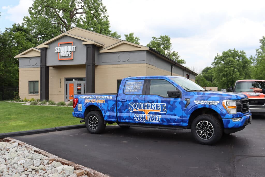 Squeegee Squad Vehicle Wrap in Indianapolis, IN