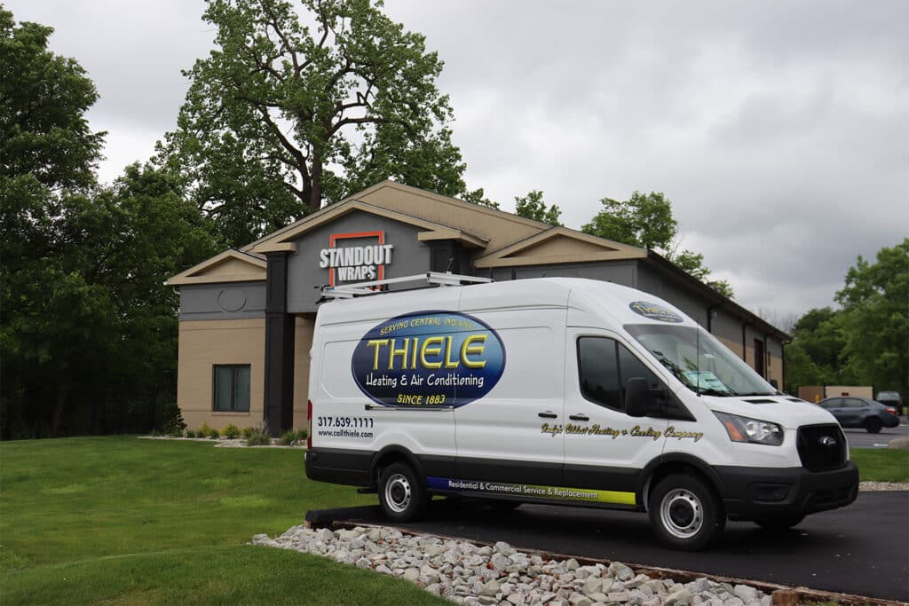 Thiele Heating &amp; Air Conditioning van wrap in Indianapolis, IN