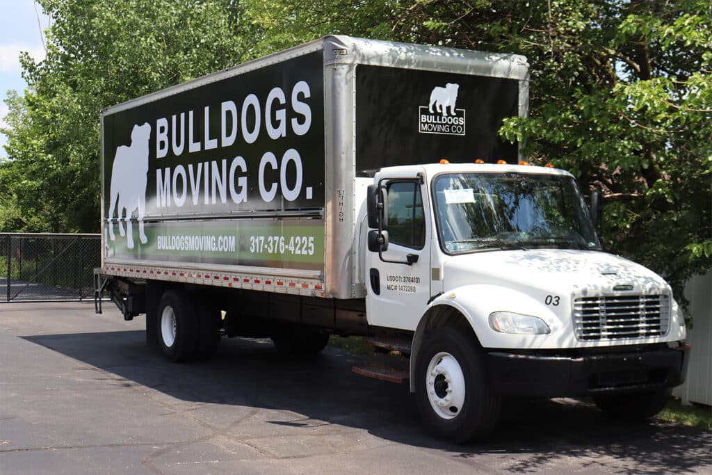 Bulldogs Moving Co truck wrap in Indianapolis, IN