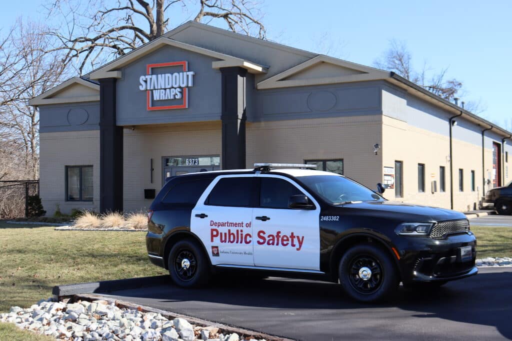 IU Health Department of Public Safety vehicle wrap service in Indianapolis, IN