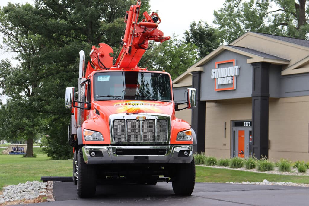 Summers Heating and Cooling commercial truck wrap in Indianapolis, IN